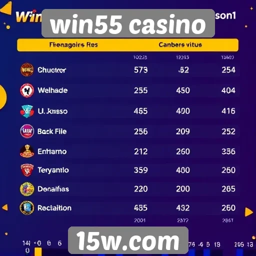 Estatísticas de jogadores do win55 casino em 2025